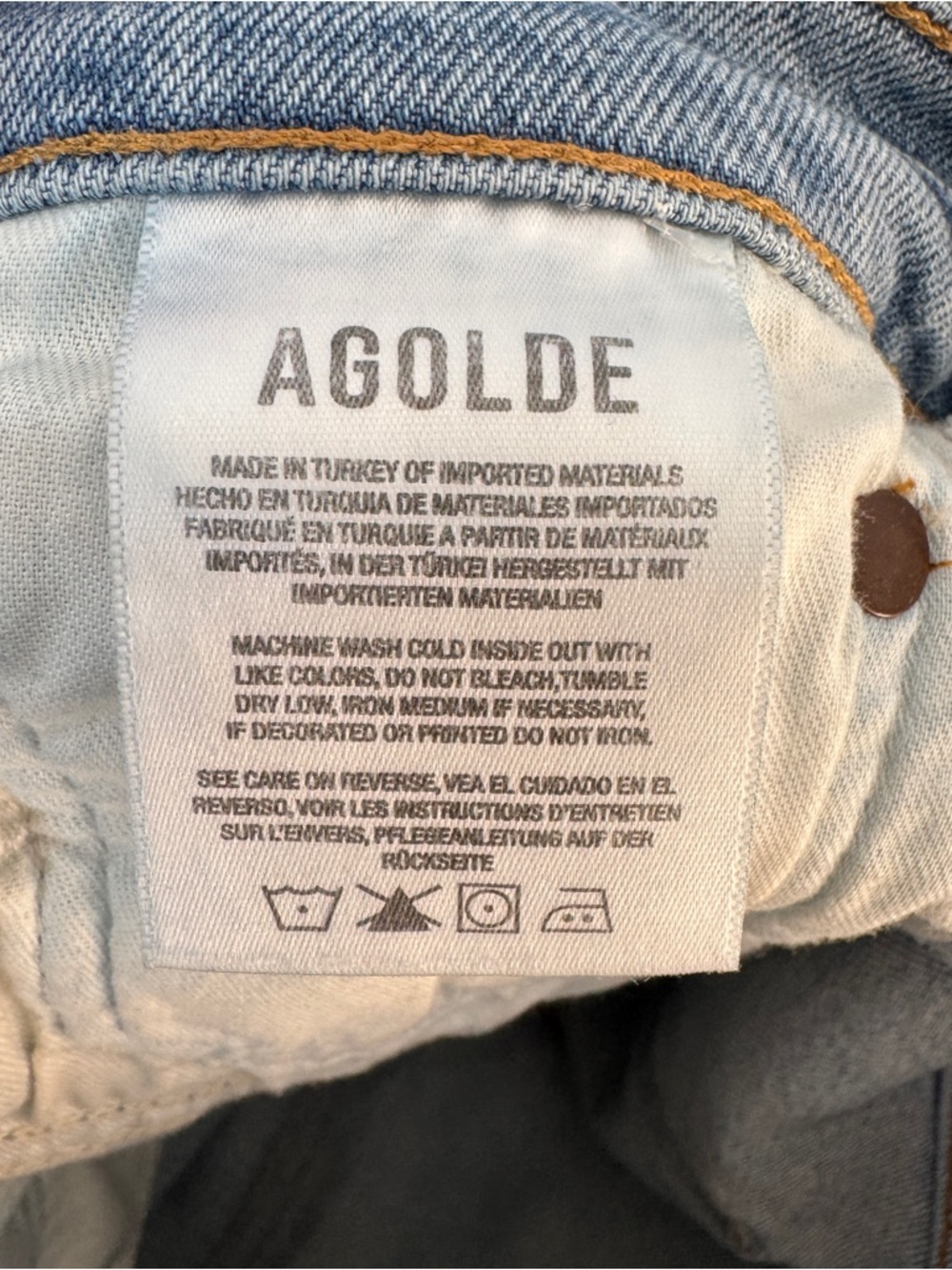 AGOLDE Riley High Rise Straight Crop Jeans 25 - Picture 4 of 14